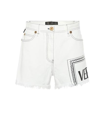 Rosie Assoulin Vintage Logo Denim Shorts