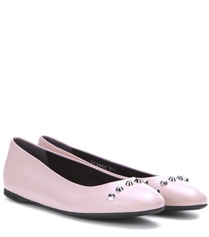 Balenciaga Classic Screw Leather Ballerinas