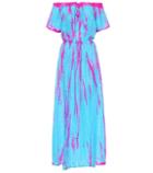 Anna Kosturova Off-the-shoulder Silk Dress
