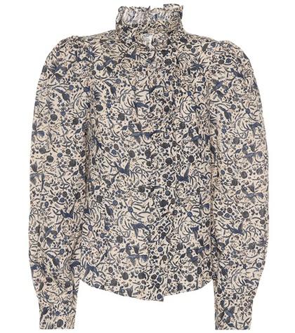 Isabel Marant, Toile Tauren Floral-printed Linen Top