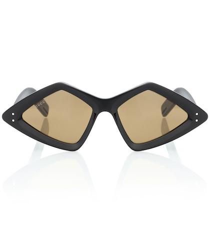 Gucci Diamond-frame Acetate Sunglasses