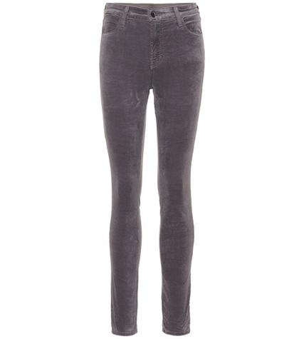 Proenza Schouler Maria Velvet High-rise Skinny Jeans
