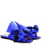 Roger Vivier Embellished Satin Slippers