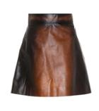 Miu Miu Leather Miniskirt