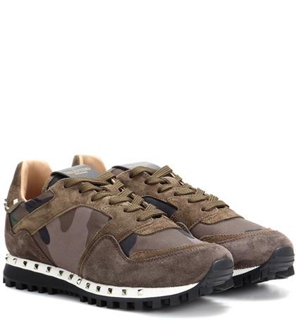Valentino Valentino Garavani Studded Printed Sneakers