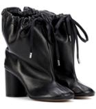 Maison Margiela Oversized Leather Ankle Boots