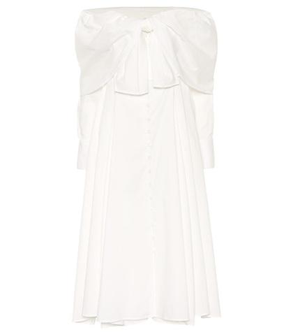 Rosie Assoulin Booby Trap Stretch Cotton Dress