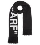 Off-white Quote Wool-blend Scarf