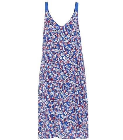 Saint Laurent Estell Floral Crêpe Dress