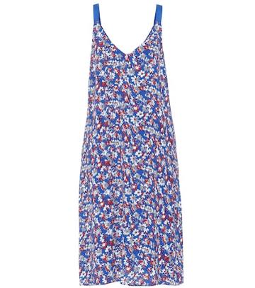 Saint Laurent Estell Floral Crêpe Dress