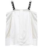 3.1 Phillip Lim Off-the-shoulder Silk Satin Blouse