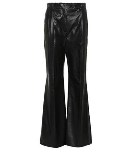 Prada Flared Leather Pants