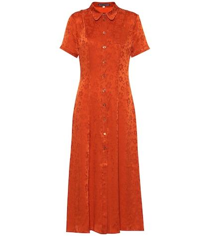 Alexachung Floral Silk-blend Shirt Dress