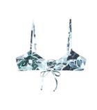 Dolce & Gabbana Lace Up Front Cami Printed Bikini Top