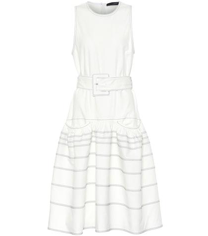 Proenza Schouler Stretch Cotton Twill Midi Dress