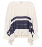 Etro Fringed Cotton And Wool Sweater