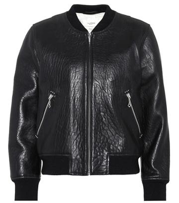 Isabel Marant Kanna Leather Bomber Jacket