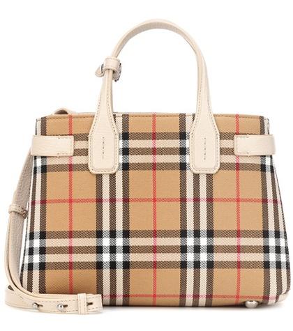 Aquazzura The Small Banner Check Tote