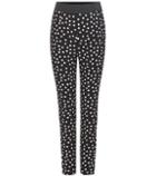Dolce & Gabbana Polka-dot Crêpe Slim Trousers