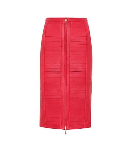 Rebecca Vallance Leather Pencil Skirt