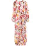 Dolce & Gabbana Floral-printed Silk Jumpsuit