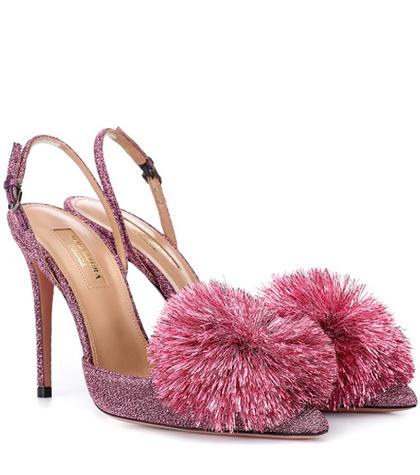 Aquazzura Powder Puff 105 Glitter Pumps