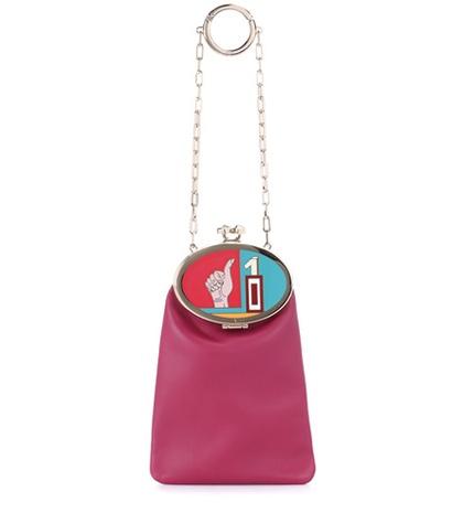 Acne Studios Valentino Garavani Soft Mirror Leather Clutch