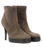 Rick Owens Suede Ankle Boots