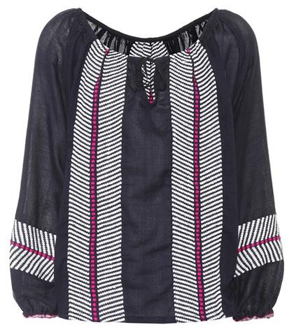 Gianvito Rossi Makari Cotton Blouse