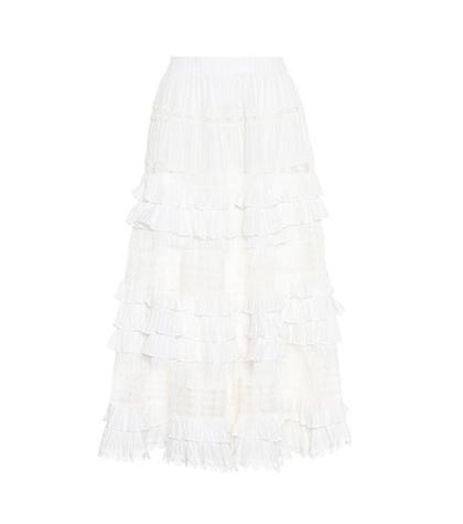 Zimmermann Corsair Cotton Midi Skirt