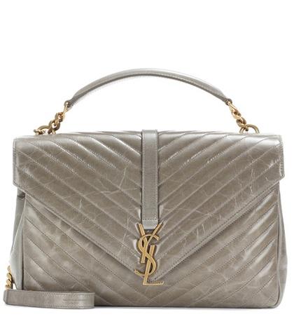 Saint Laurent Large Collège Monogram Matelesse Leather Shoulder Bag