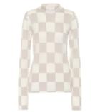 Jil Sander Checked Wool-blend Top