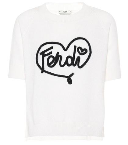 Fendi Fendi Heart Cashmere-blend Sweater