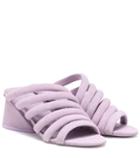Jardin Des Orangers Izzie Mid Suede Sandals