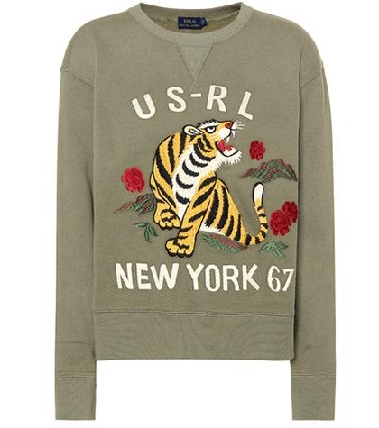 Tod's Embroidered Cotton-blend Sweatshirt