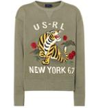Tod's Embroidered Cotton-blend Sweatshirt