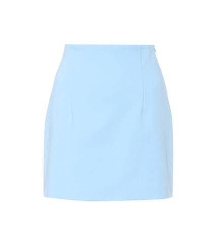 Off-white High-waisted Cady Miniskirt