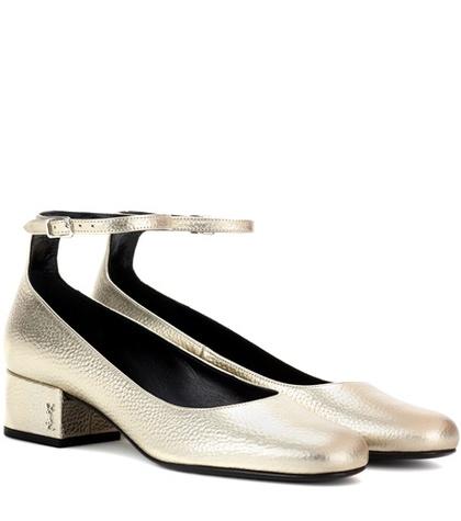 Saint Laurent Babies 40 Leather Pumps