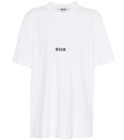 Msgm Printed Cotton T-shirt