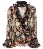 Haider Ackermann Brocade Silk-blend Blouse