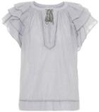 Ulla Johnson Lani Ruffled Cotton Top