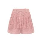 Valentino Wool And Silk-blend Lace Shorts