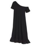 Stuart Weitzman Cotton Off-the-shoulder Ruffle Dress