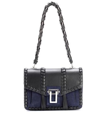 Proenza Schouler Hava Chain Leather And Suede Shoulder Bag