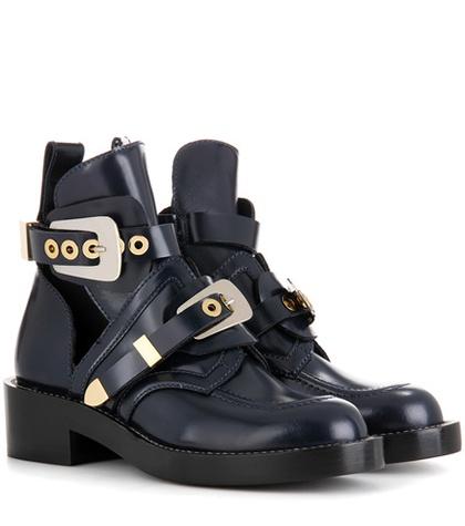 Adidas By Stella Mccartney Ceinture Leather Derby Boots