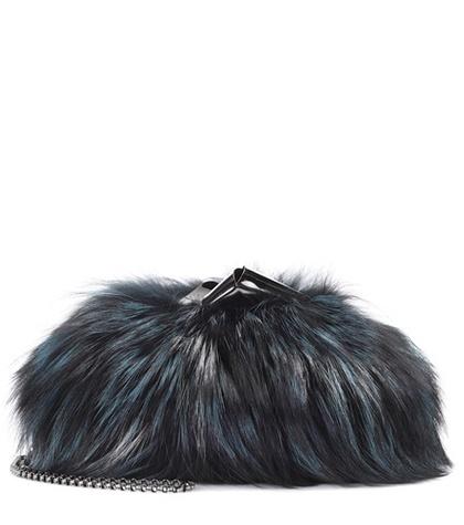 Jimmy Choo Cara Fur Shoulder Bag