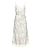 Mother Lace-trimmed Crêpe-satin Dress