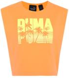 Fenty By Rihanna Sleeveless Printed Crop Top