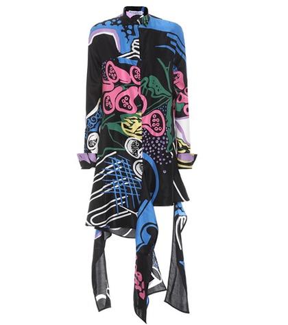 Jw Anderson Printed Cotton And Silk Dress