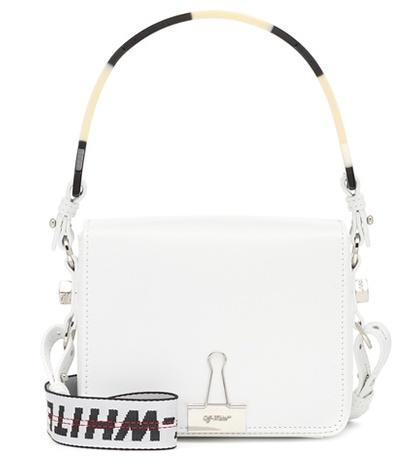 Roland Mouret Binder Clip Leather Shoulder Bag